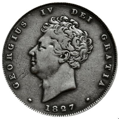 British 1827 Sixpence