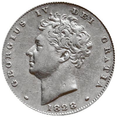 British 1828 Sixpence