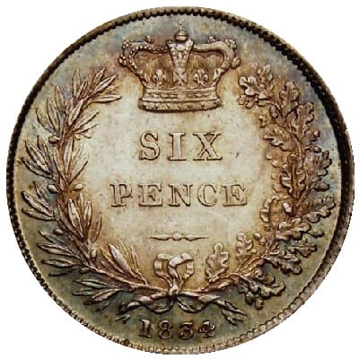 British 1834 Sixpence Value