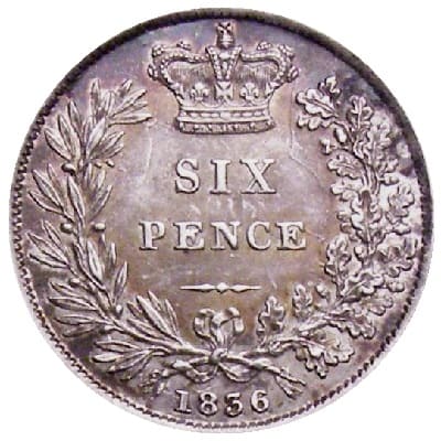 British 1836 Sixpence Value