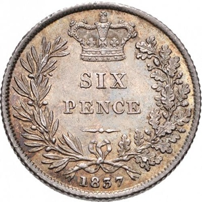 British 1837 Sixpence Value
