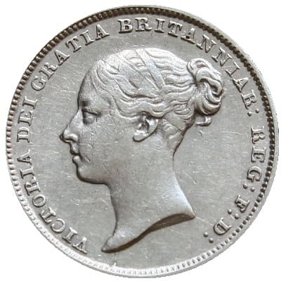 British 1838 Sixpence