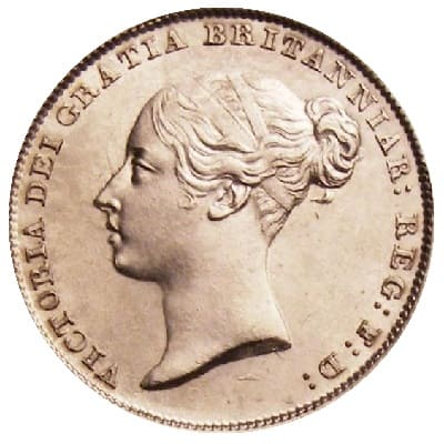 British 1843 Sixpence