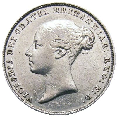 British 1848 Sixpence