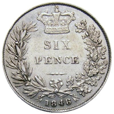 British 1848 Sixpence Value