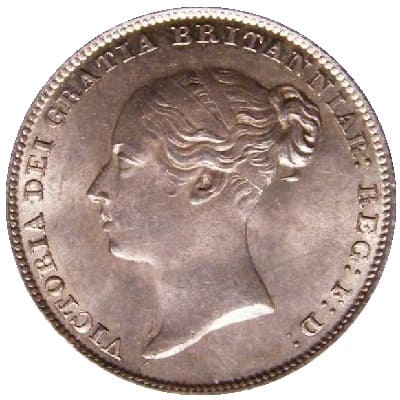 British 1850 Sixpence