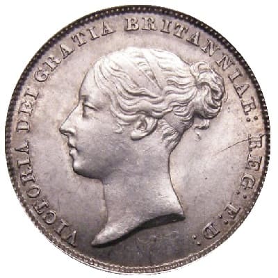 British 1852 Sixpence