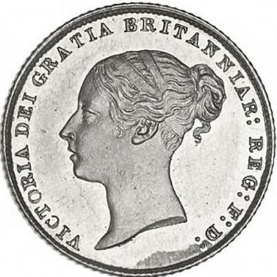 British 1860 Sixpence