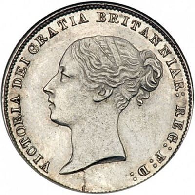 British 1865 Sixpence