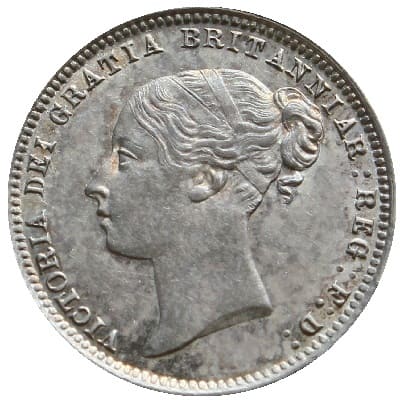British 1873 Sixpence