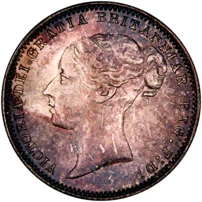 British 1878 Sixpence