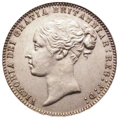 British 1879 Sixpence