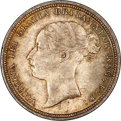 British 1881 Sixpence
