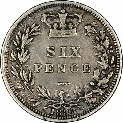 British 1883 Sixpence Value
