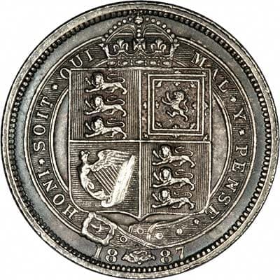 British 1887 Sixpence Value