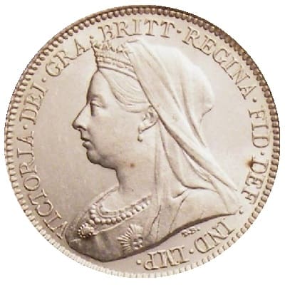 British 1894 Sixpence