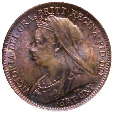 British 1900 Sixpence