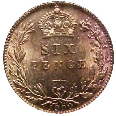 British 1900 Sixpence Value