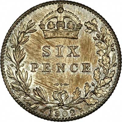 British 1902 Sixpence Value