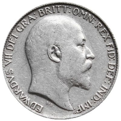 British 1905 Sixpence