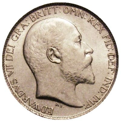 British 1907 Sixpence