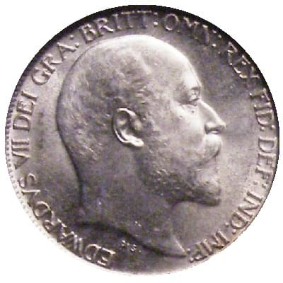 British 1908 Sixpence