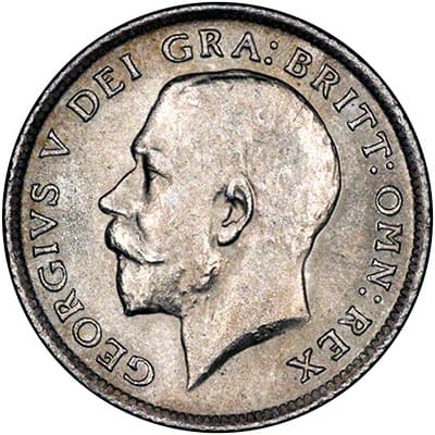 British 1913 Sixpence