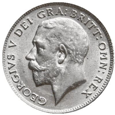 British 1914 Sixpence