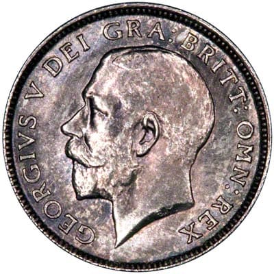 British 1917 Sixpence