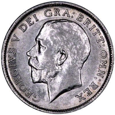 British 1918 Sixpence