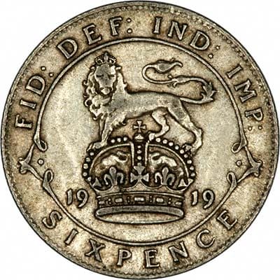British 1919 Sixpence Value