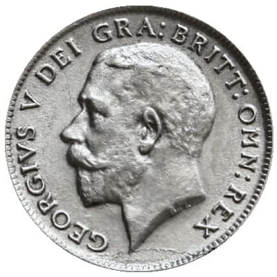 British 1921 Sixpence