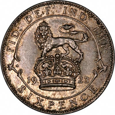 British 1923 Sixpence Value
