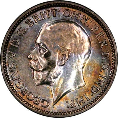 British 1928 Sixpence