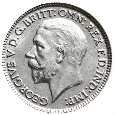 British 1929 Sixpence