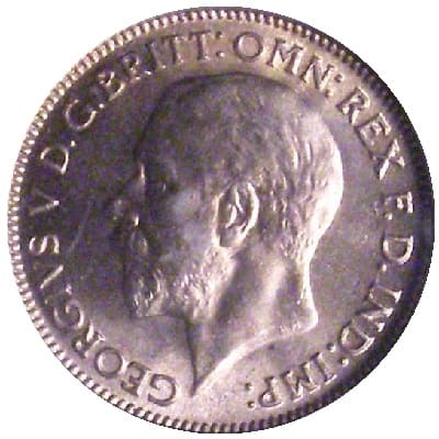 British 1934 Sixpence