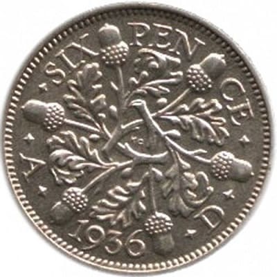 British 1936 Sixpence Value