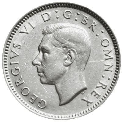 British 1941 Sixpence