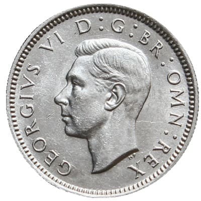 British 1943 Sixpence