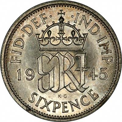 British 1945 Sixpence Value