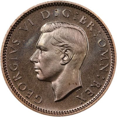 British 1949 Sixpence