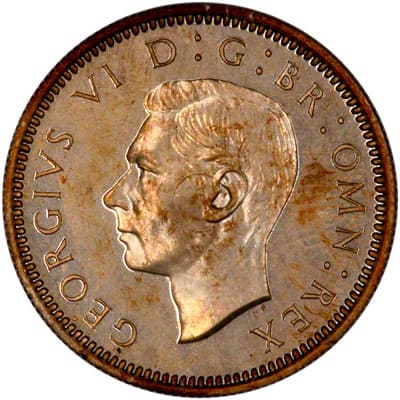 British 1950 Sixpence