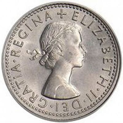 British 1962 Sixpence