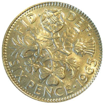 British 1965 Sixpence Value