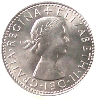 British 1967 Sixpence