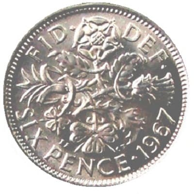 British 1967 Sixpence Value