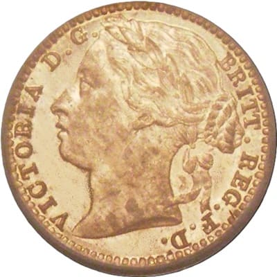 British 1881 Third Farthing
