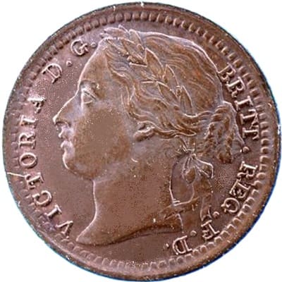 British 1884 Third Farthing