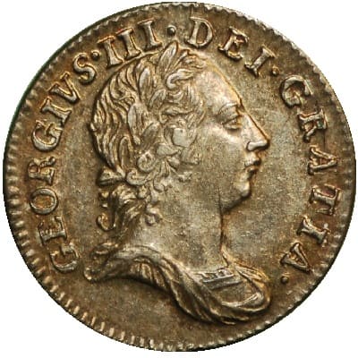 George III British Threepence 1800 to 1817