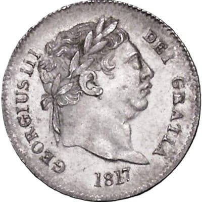 British 1817 Threepence